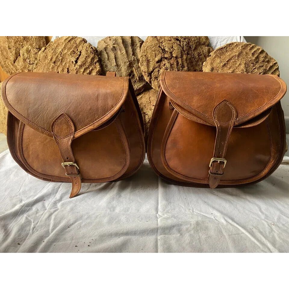 Седло мотоцикла, 3 боковые сумки, винтажная кожаная сумка для инструментов с поворотным рычагом