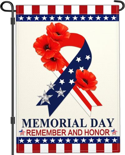 Memorial Day 4Th of July Patriotic Amercian Yard Garden ags for outside 12X18 7445018114197 AAV