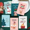 Merry Christmas Fold Greeting Cards with Envelope Xmas Party DIY Gifts Box Card for New Year Festival Decorations Navidad Noel