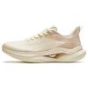 New Cushioned Wear Resistant Breathable Lightweight Low Top Running Shoes Women's White Brown 922425506-5