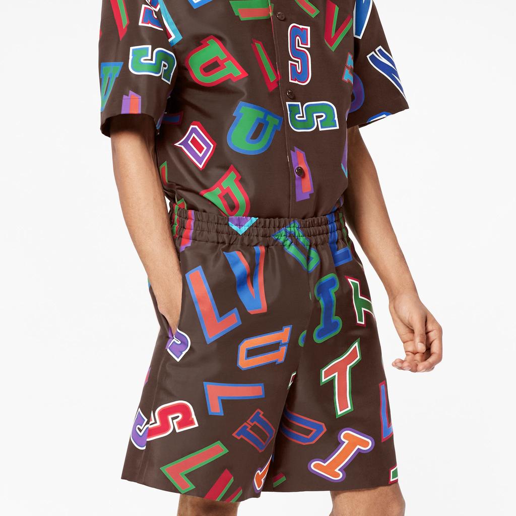 Louis Vuitton Шорты с надписями X Nba Basketball 1A90TO