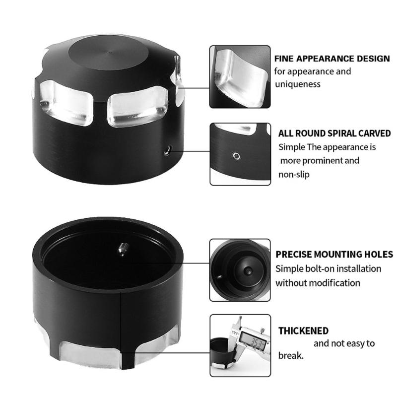 2pcs Aluminum Alloy Nut Cover with Wrench for 2008-Up Rear Axles Nut Cover Caps Replacement Accessories