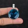 Faceted Indicolite Pendant Natural Gemstone Pendant 925 Sterling Silver Pendant Brand New Indicolite Jewelry Handmade Pendant Gifts for Wife