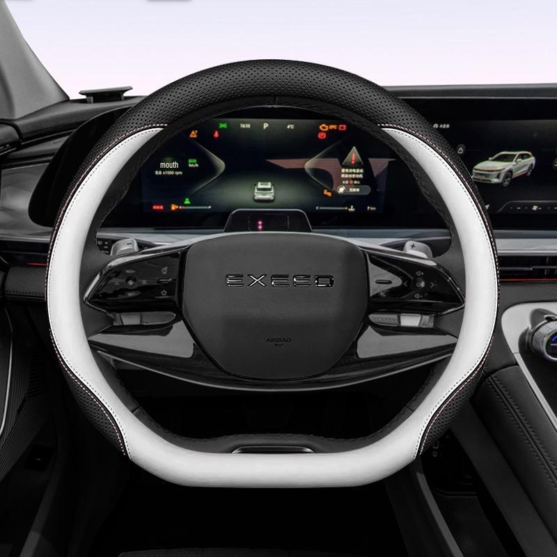 Xingtu Yaoguang Nappa Leather Steering Wheel Cover: Non-Slip, Easy Install, All-Season Car Upgrade