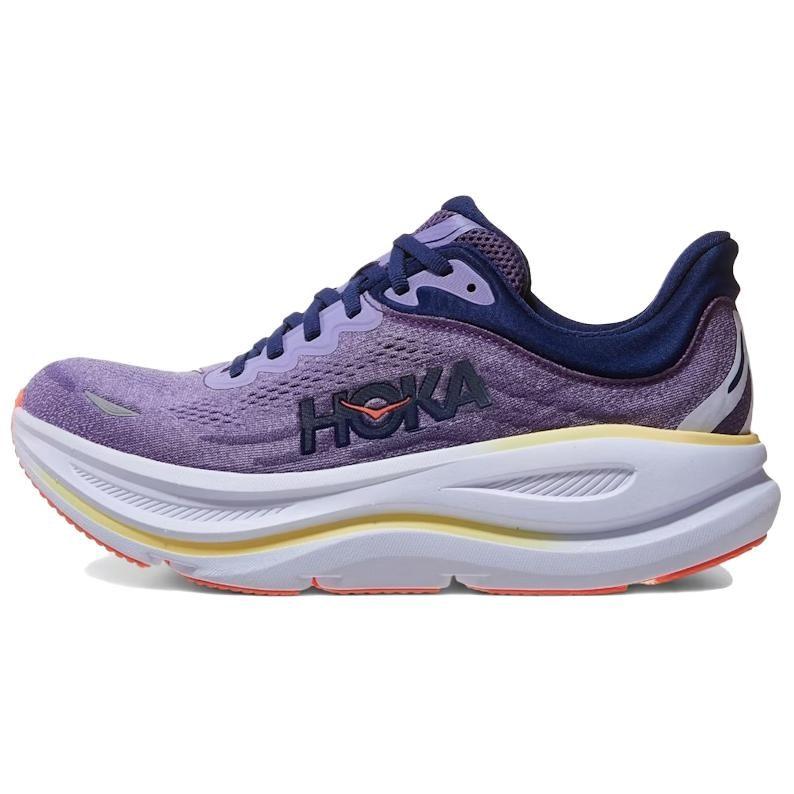 HOKA One One Bondi 9 Удобные Повседневные Беговые Кроссовки Женские Фиолетовые 1162012-BJM