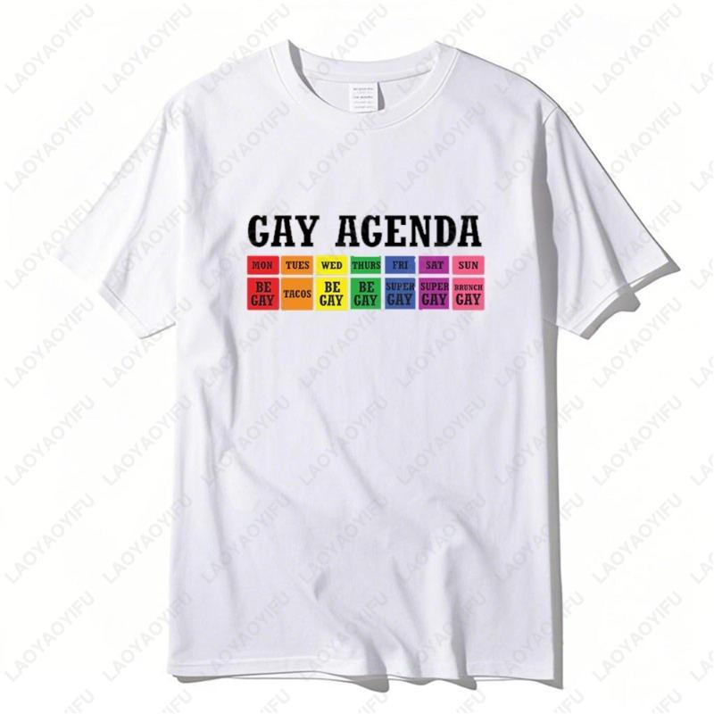 Retro Comfort LGBTQ The Gay Agenda Tshirt Pride Month Sweatshirt Ally Gift Equality Crewneck Transgender Rights Tees Unisex Tops