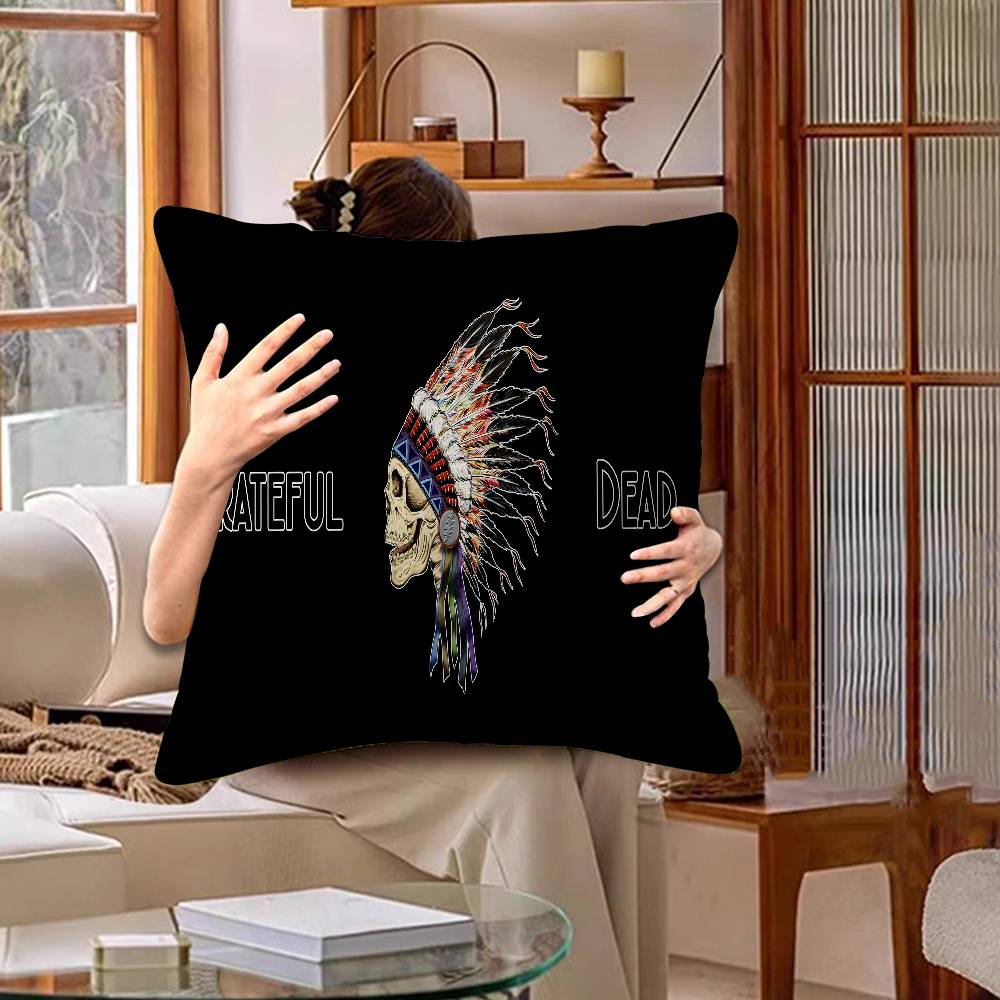 Rock Band G-Grateful-Dead Music Pillow Anime Pillow Sofa Bed Head Pillow Cover Cushion Cover 45X45 Cm Fashion