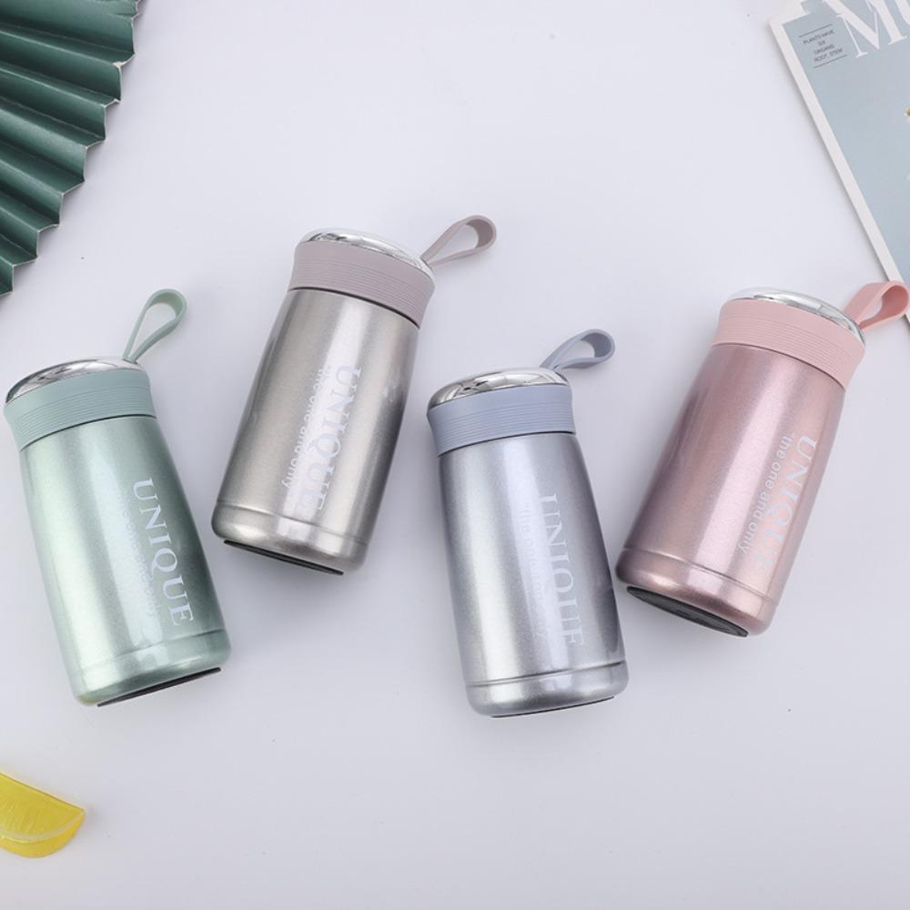 Непроливаемая чашка из нержавеющей стали Маленькая карманная чашка Прочный термос Женщины