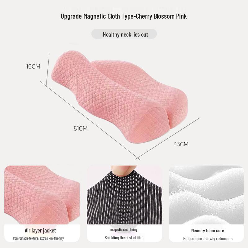 Подушка для шеи для путешествий: Подогреваемый шейный бандаж, пена с памятью для комфортного сна, съемный и моющийся для спящих на боку