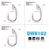 5Pcs Stainless Steel Circle Fishing Hooks Barbed Big Game Hook Tuna Fishhooks  Boat Sea Fishing