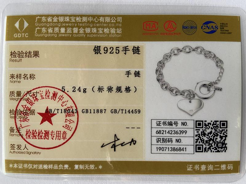 Браслет в форме сердца из стерлингового серебра 925 пробы, модные украшения