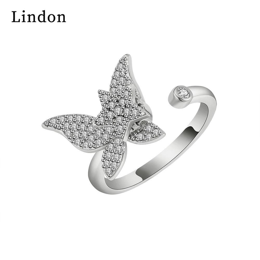 Классическое кольцо Lindon из медного сплава с цирконием, женские ювелирные изделия, свадебный подарок для вечеринки