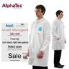 Одноразовый белый лабораторный защитный халат серии ALPHATEC 2000
