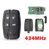433MHZ Smart Remote Car Key Shell Case For Land Rover Freelander 2 2007-2015 Auto Parts Fob 5 Buttons