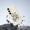 For Samsung Galaxy S25+ Case Stickman Toilet Pattern Printing Straight Edge TPU Phone Back Cover