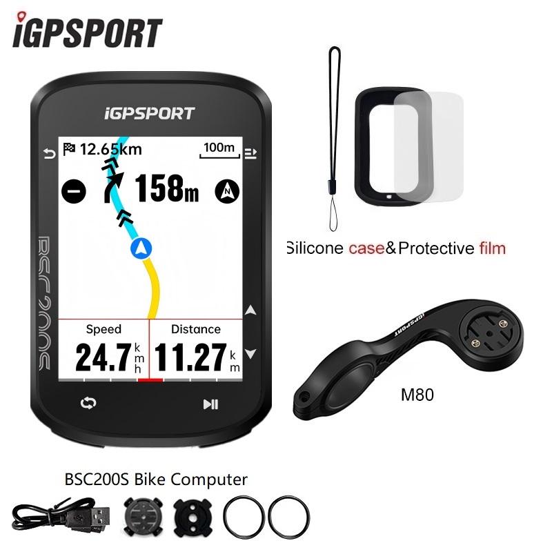 IGPSPORT BSC200S GPS Велокомпьютер Навигация по маршруту Цветной экран Беспроводной велоспидометр Одометр для велоспорта