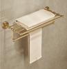 Household Bathroom Full Copper Towel Rack Antique Bath Towel Rack