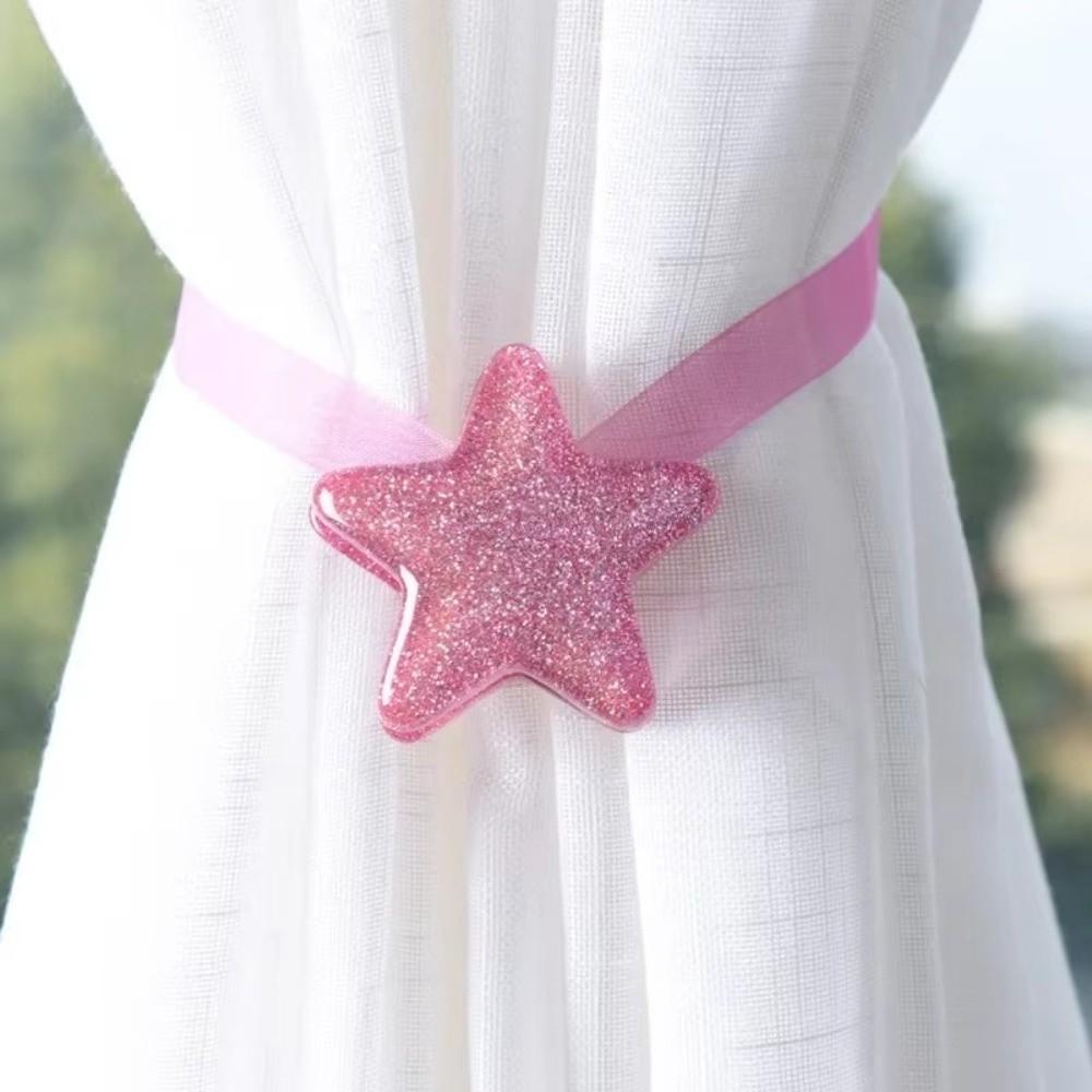 Star Shaped Magnetic Curtain Tie ABS Curtain Holdback Nordic Curtain Holder Home Decor