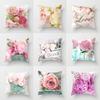 Flower Pattern Decorative Art Cushion Cover Pillow Pillowcase Polyester 45*45 Throw Pillows Home Decor Pillowcover