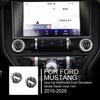 Для Ford Mustang 2015-углеродное волокно интерьер 2 шт. автомобильная мультимедийная ручка декоративная наклейка наклейка крышка отделка автоаксессуары