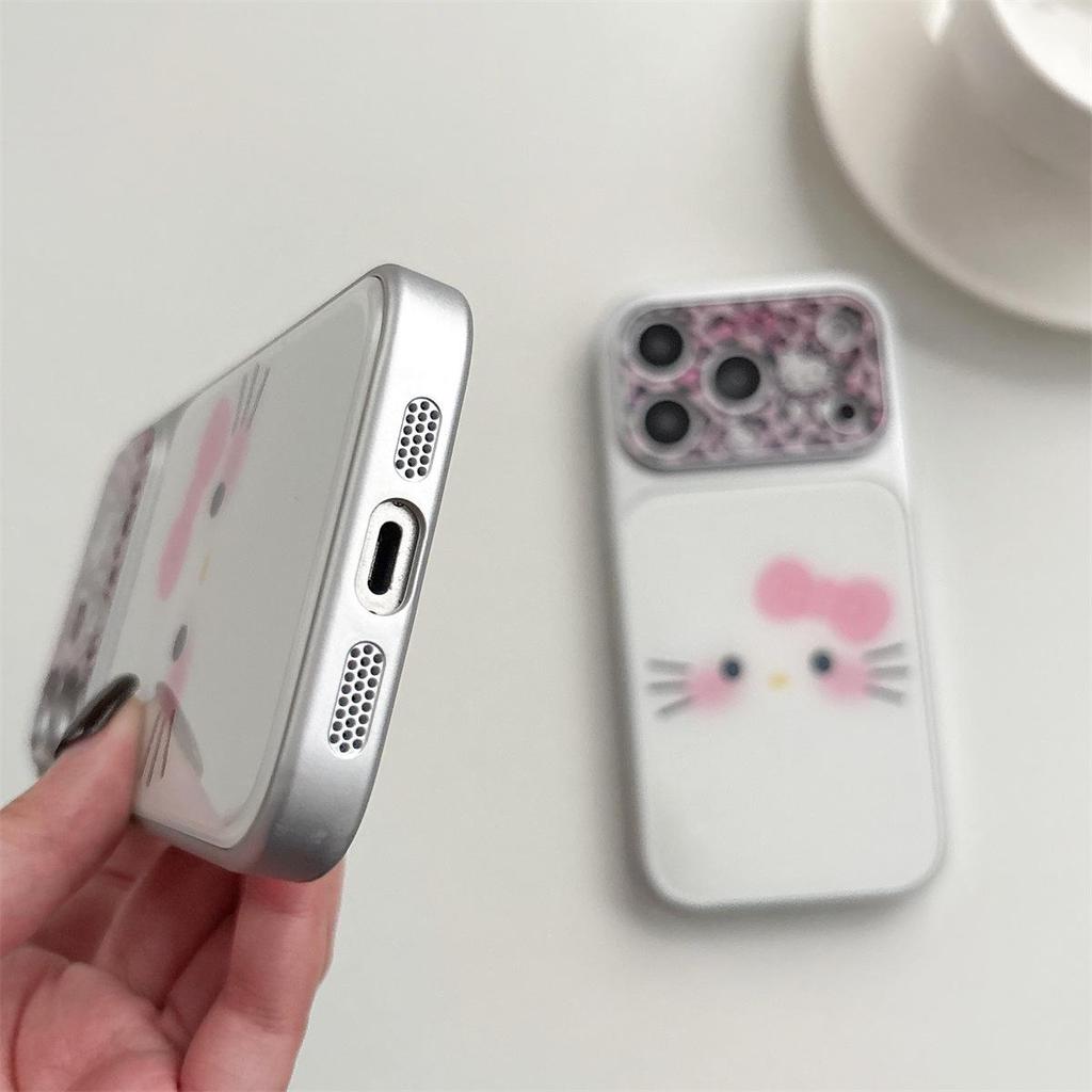 Чехол для iPhone 15 Pro Max с принтом леопарда и выражением мордочки кошки, противоударный