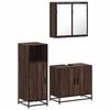 VidaXL Bathroom Furniture Set 3 Pcs Brown Oak, Bathroom Cabinet, Bathroom Cupboard, Furniture 3300949