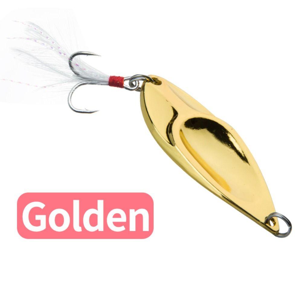 Gold Silver Artificial Bait 5g 7.5g 10g 15g 20g Treble Hook New Trout Pike