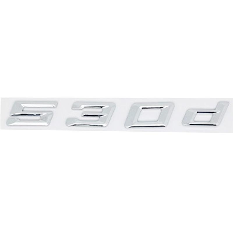 Car 3D ABS Trunk Letters Logo Badge Emblem Decal Sticker For BMW 5 Series 520d 525d 528d 530d 535d 540d E39 E60 E61 F10 F11 G30