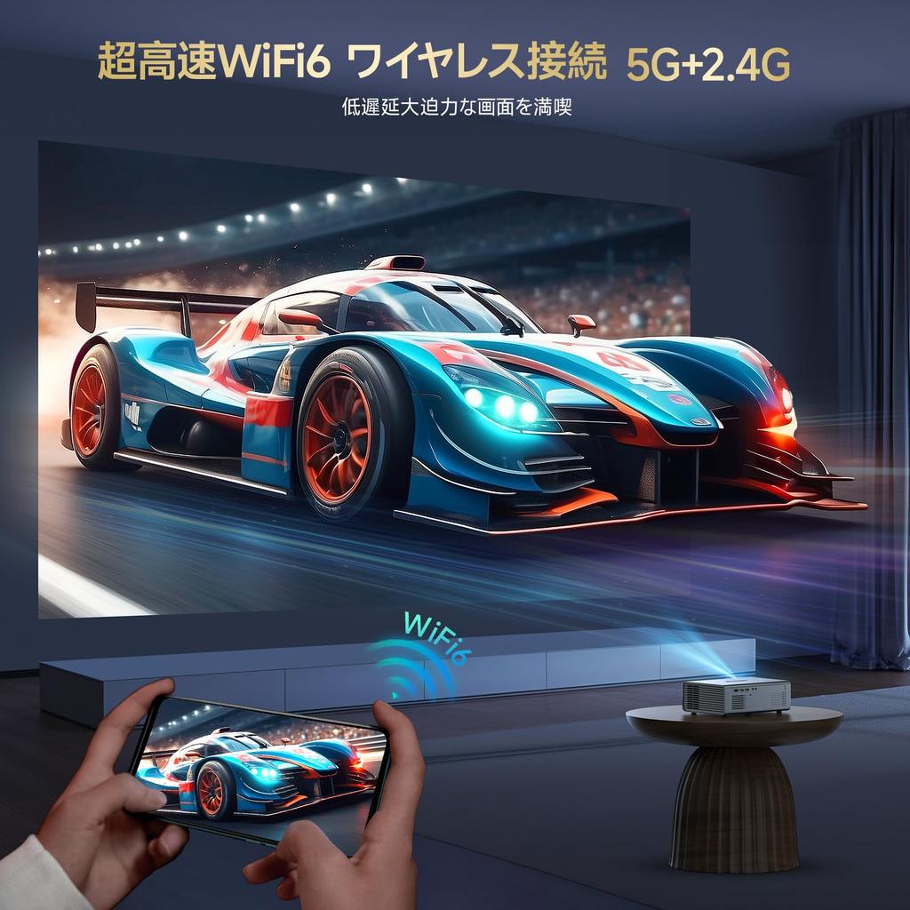 Netflix Certification APP Available Compatible with Mobile TV OWNKNEW Projector Small for Home Use High Brightness 4K Compatible Easy To Use Electric