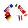 100 штук международных флажков для кексов и десертов для праздничных вечеринок