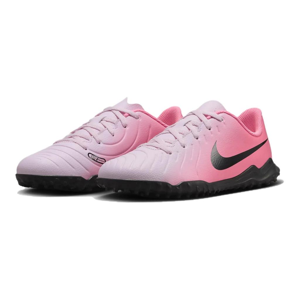 Nike Tiempo Legend 10 Club TF Pink Foam Black (GS) Детские кроссовки DV4355-601