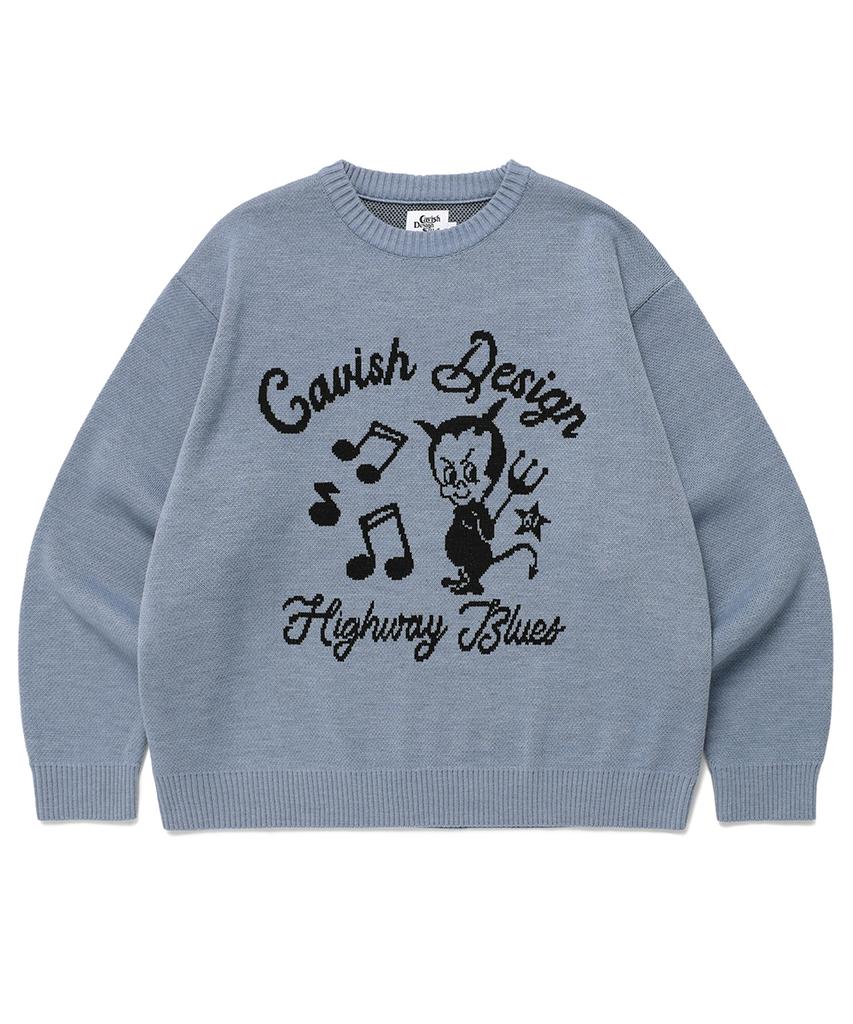 CAVISH 61Road Knit Sweater Blue(Cv2Esuk600A)