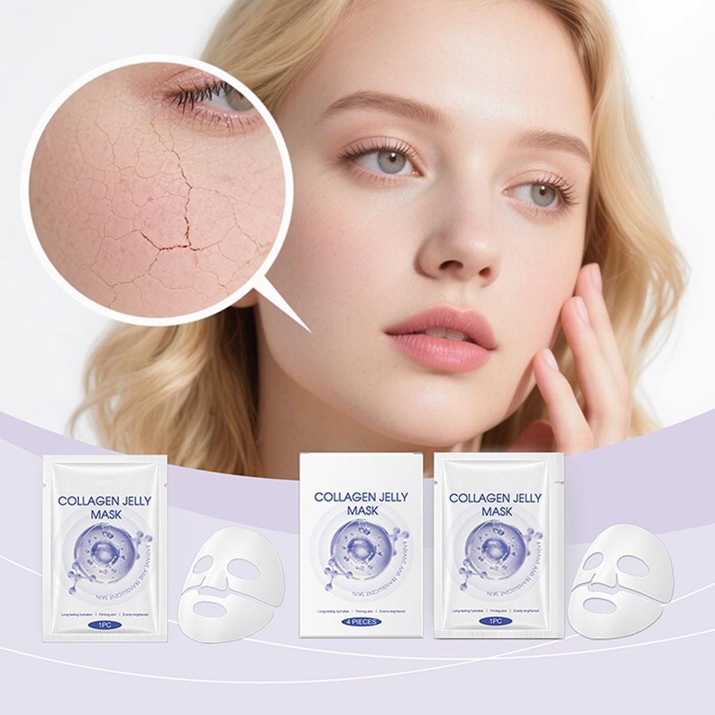 Collagen Moisturizing Mask Brightens Skin Tone, Anti-wrinkle, Hydrating And Moisturizing Peel-off Mask.5ML