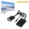 Кабель-конвертер VGA в HDMI с медным сердечником для HDTV-монитора, ПК-гейминга, установки домашнего кинотеатра