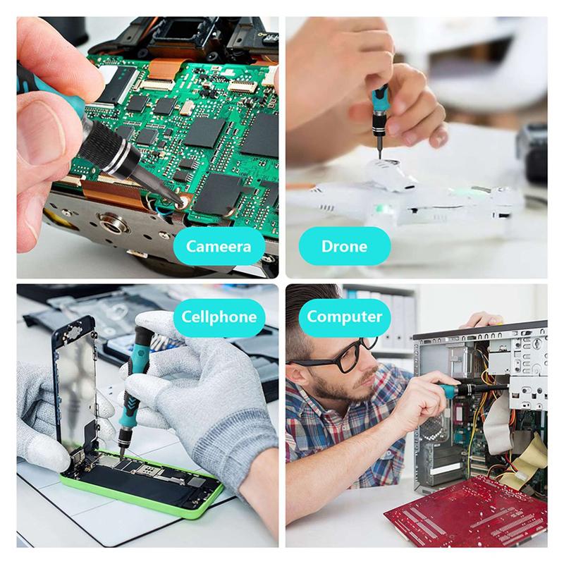 T21C Магнитный Набор бит для отвертки Torx и дрели 138 в 1 Мультитул Для iPhone Для Xiaomi Ремонт ПК Набор ручных инструментов