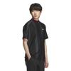 Golf Adizero Mesh Mock Neck Short Sleeve Shirt for Black Men,