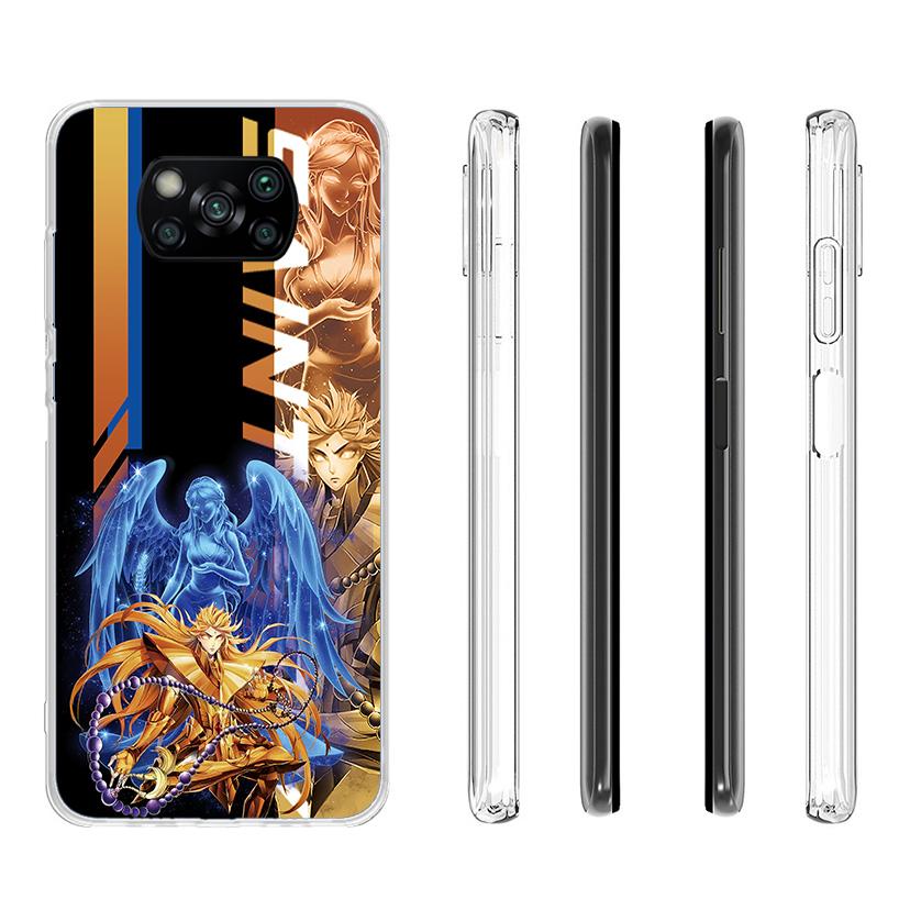 Чехол для телефона Saint Seiya Аниме для Xiaomi Poco X7 X6 X5 Pro F7 Ultra Redmi 15C 15 13C 13 12C 12 10 10A 10C 9 9A 9C 9T Обложка Poco X