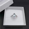 Accessories Women'S Small Flower Sapphire Diamond Ring