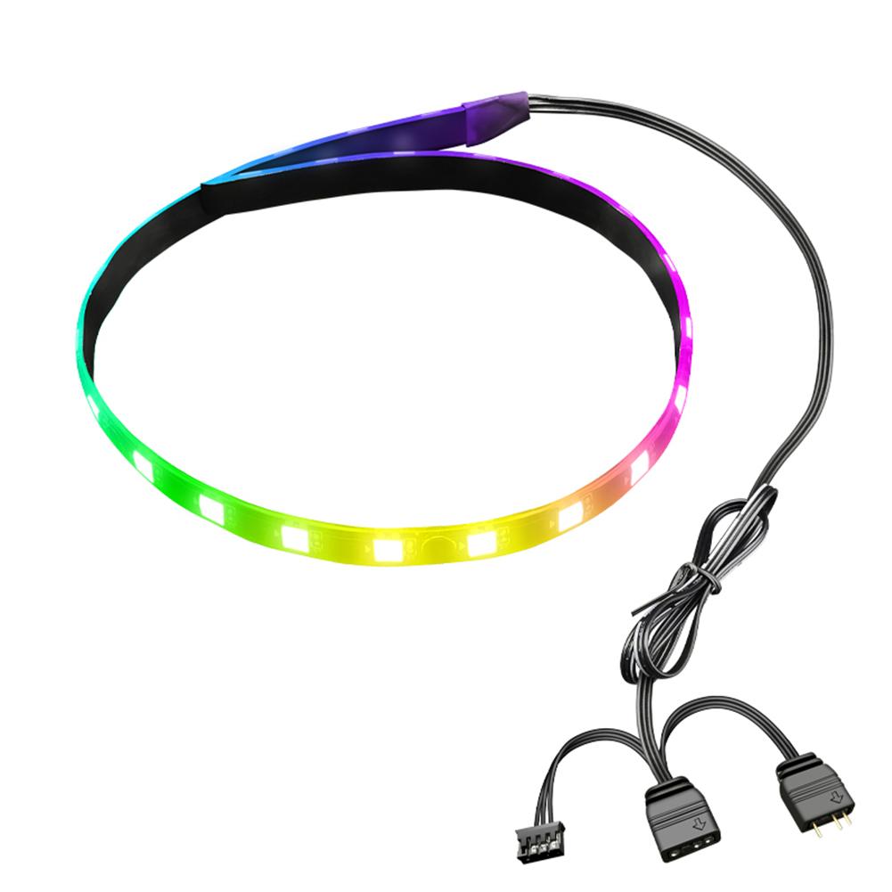 Компьютер 5V ARGB Светодиодная лента для корпуса SATA 3PIN Настольный компьютер RGB Светодиодная лента Освещение материнской платы Декор