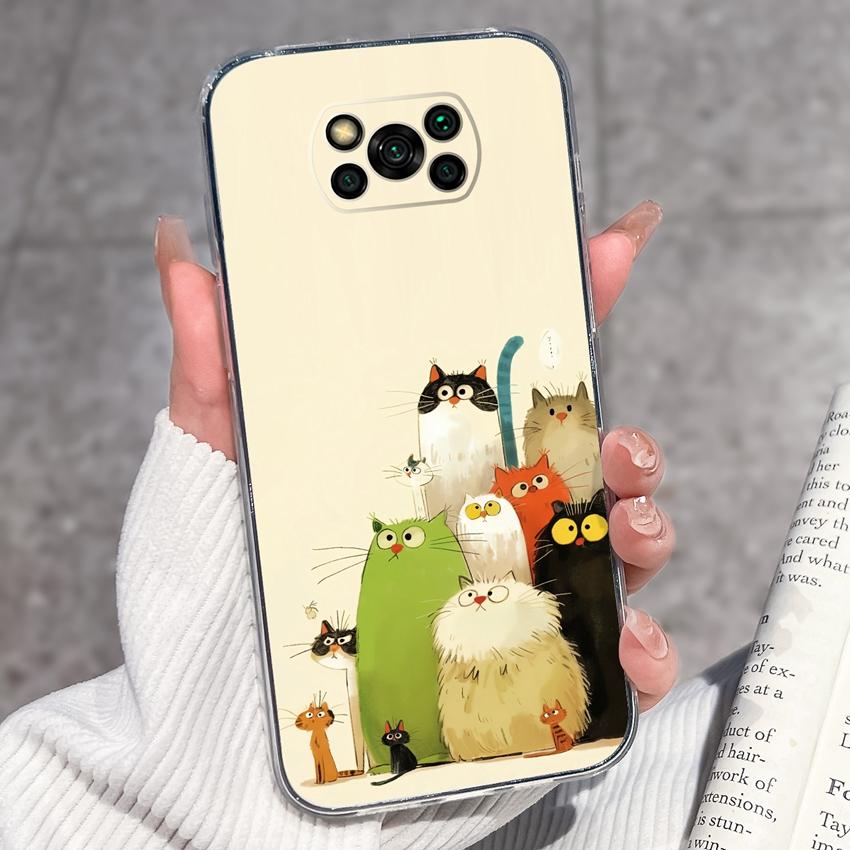 Прозрачный чехол для телефона Xiaomi Poco X3 X4 NFC X5 X6 X7 Pro F3 F4 GT F5 Мягкий ТПУ чехол Ретро узоры карманных часов Ударопрочный чехол для Xiaomi Накладка Capa