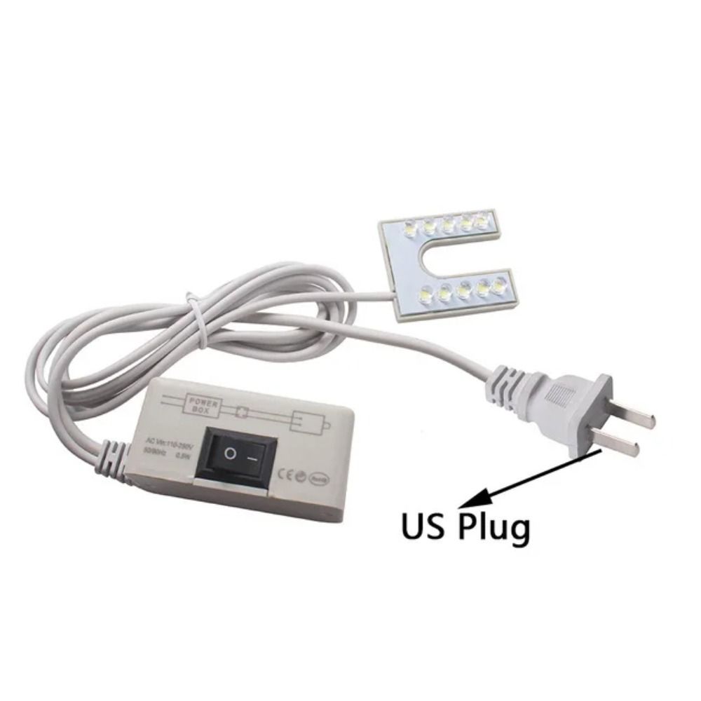 EU/US Plug Sewing Machine Light 10LED Industrial Table Lamp Working Light Studio