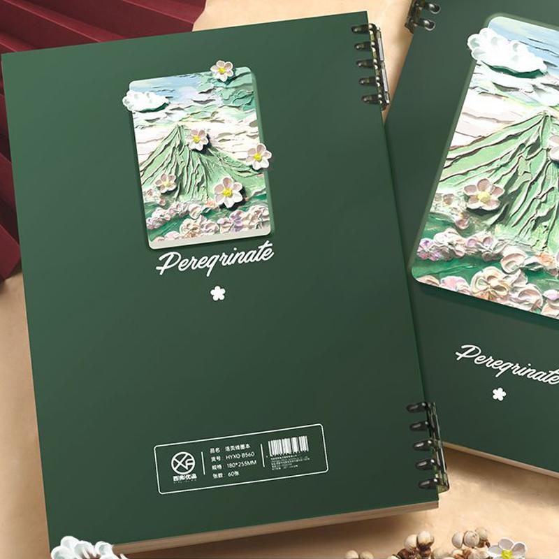 Творческий блокнот с обложкой из масляной краски, сменный блок, блокнот с отрывными листами, формат A4/A5/B5, папка-планировщик, офисная книга для заметок