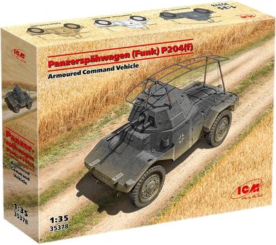 ICM Немецкий бронированный командный автомобиль Пластиковая модель 35378 1/35 P204(е) (Боевая машина)
