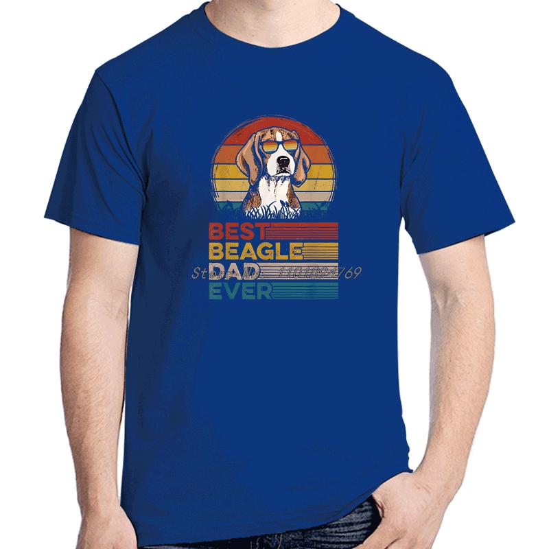 Best Beagle Dad Ever Fathers Day Puppy Dog Dad Funny Graphic T Shirts Summer Cotton Short Sleeve Tshirts Unisexs Print T Shirt