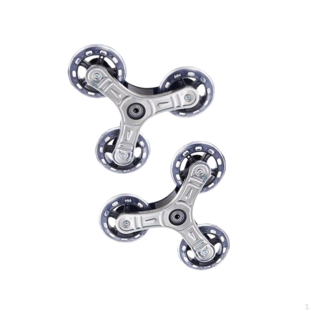 2x Лестничные Треугольные Колеса Альпинистские Многофункциональные Легко Устанавливаемые Тележки Аксессуары