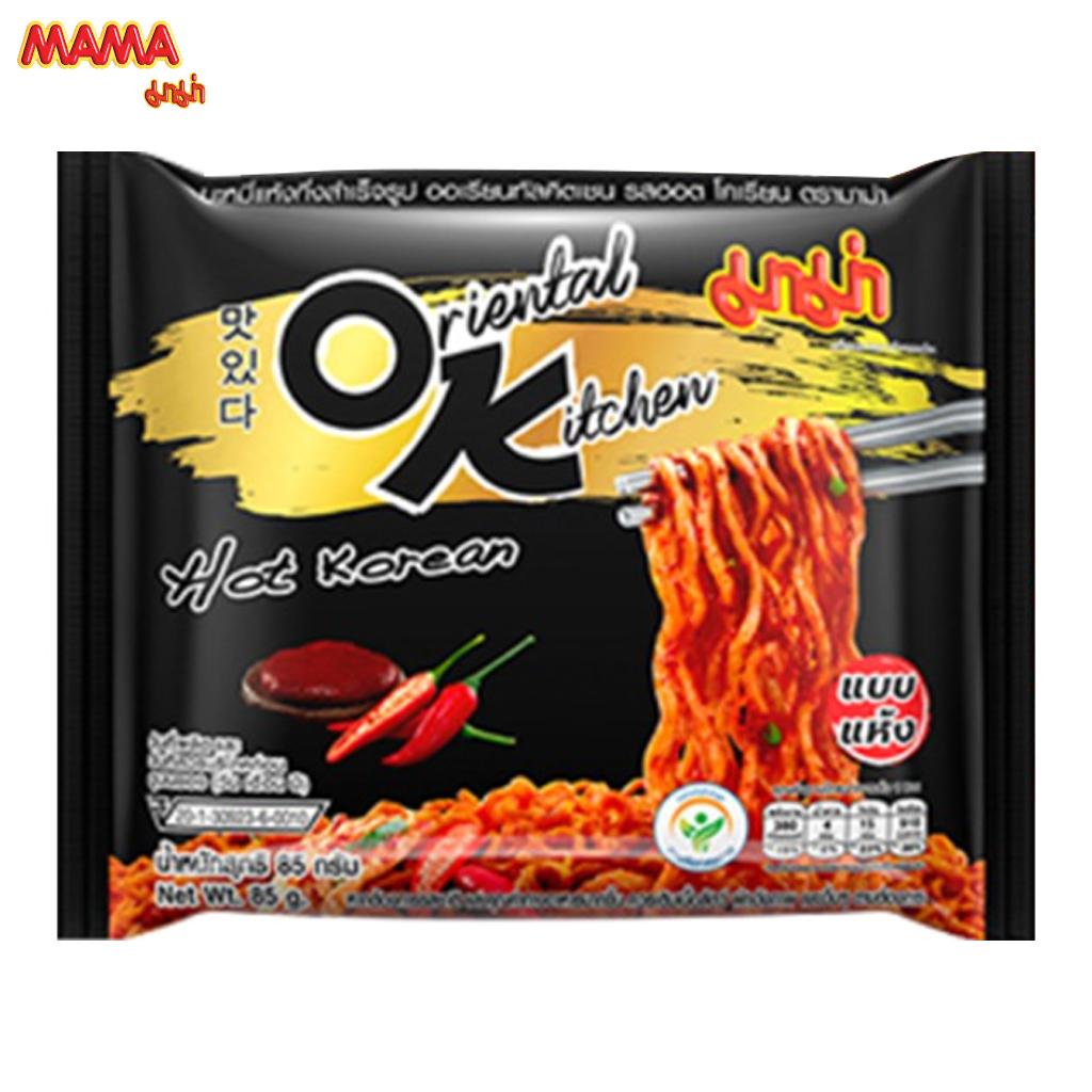 MAMA Сушеная лапша быстрого приготовления Восточная кухня Острый корейский вкус 85 г x 4 шт / 8 шт / 12 шт - Thai Food