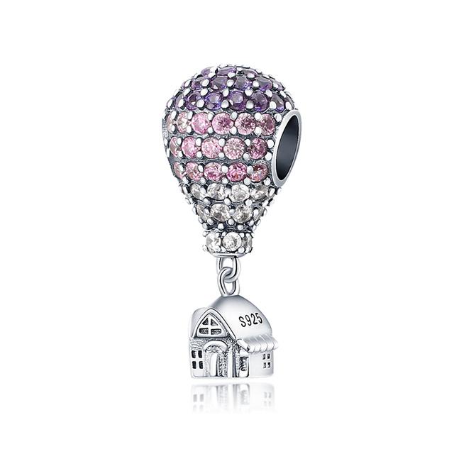 925 Серебряный Шарм Подходит для Любителей Шарма Серии Любовь Браслет Ожерелье Брелок Женские Ювелирные Изделия Diy