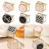 Alloy Scarf Buckle Black/White Shawl Fixed Buckle High-quality Scarf Pins
