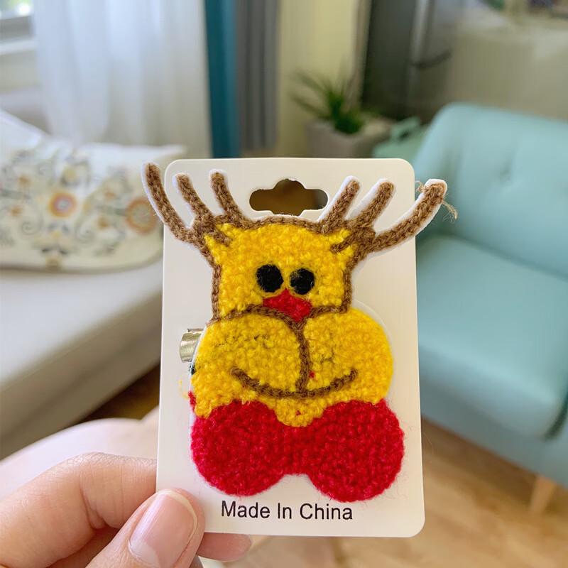 Рождественский Санта и Лось Набор Эмалевых Значков и Нашивок