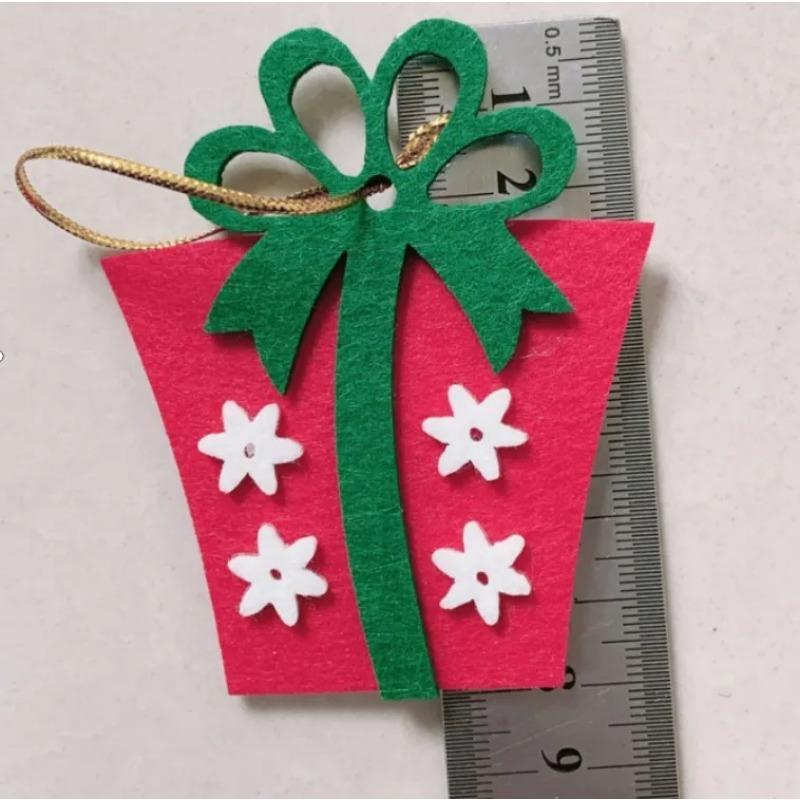 Новый милый мультяшный рождественский войлочный кулон с изображением оленя, рождественской елки, декоративный кулон для вечеринки Navidad, праздничные принадлежности